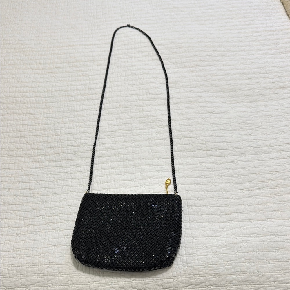 Elegant Black Beaded Shoulder Bag